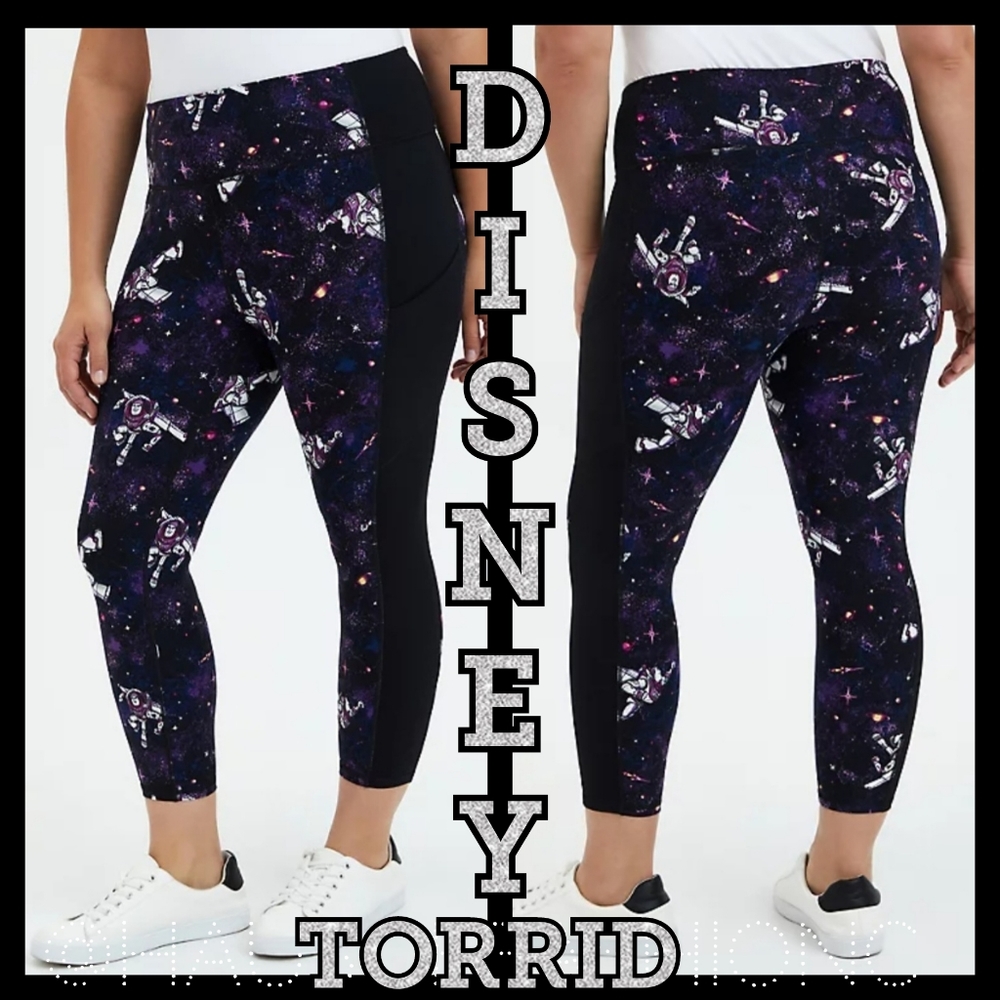 TORRID DISNEY Pixar Toy Story Buzz Galaxy High Waist Joggers! NWT!